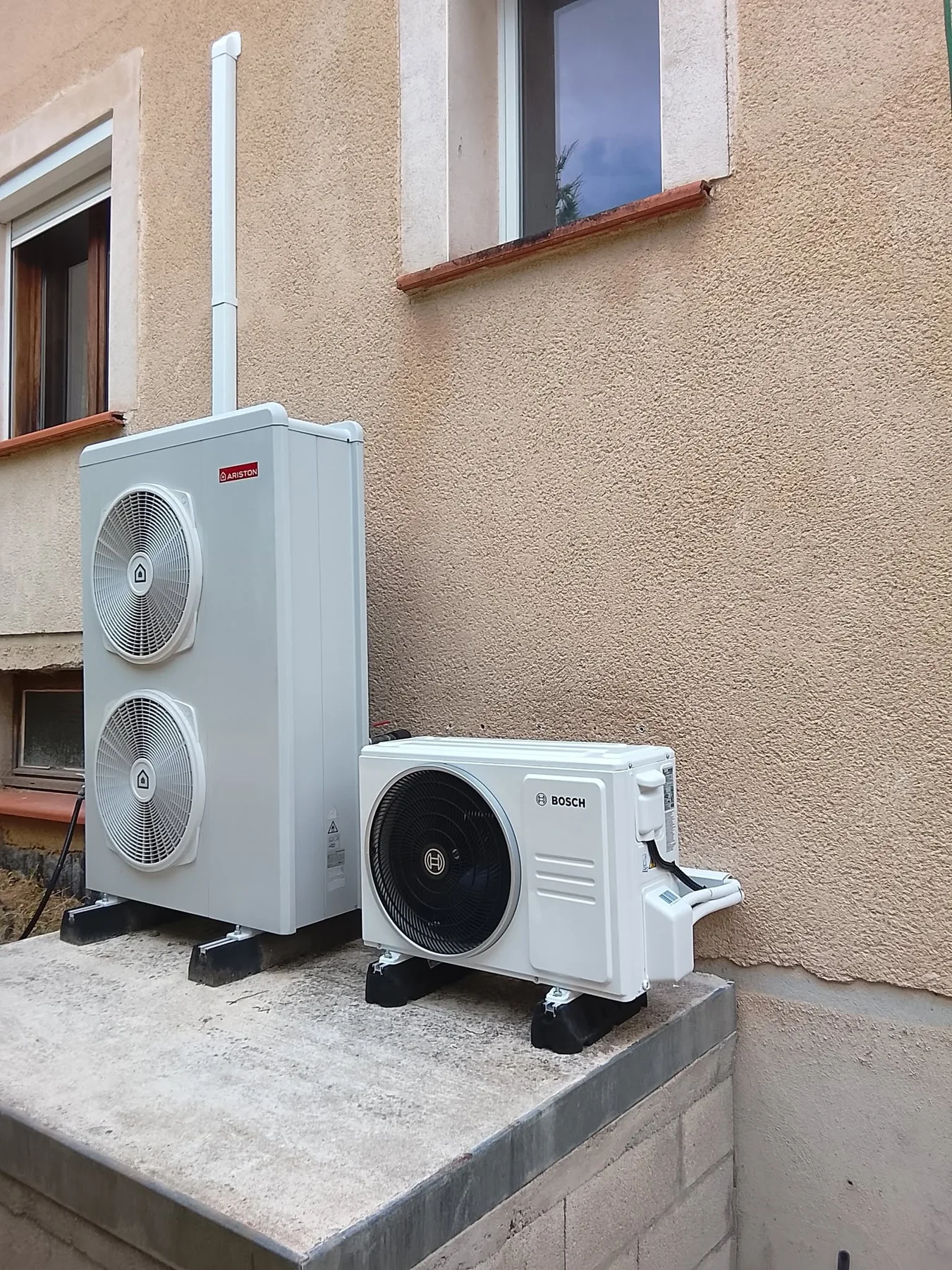 Pompes à chaleur — installation extérieure